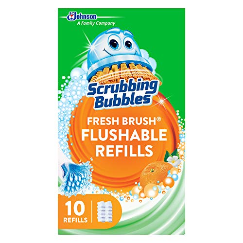 Fresh Brush Flushable Cleaner Refills, 10 Count, (1-Pack)