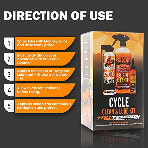 Bicycle Chain Cleaner and LUBE Bundle Weather Suitable – PROLONG Components Life Remove Dirt Long-Lasting Bike Chain Cleaner - view 3