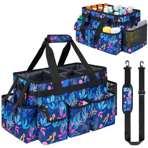 Cleaning Caddy,Cleaning Bag for Housekeepers,Cleaning Supplies Organizer with Handle,Black - view 3