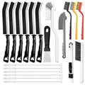 20 Pcs Crevice Cleaning Brush,Multifunctional Grout Brush and Straw Brush