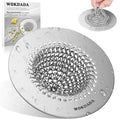 Reversible Kitchen Sink Drain Strainer, Anti-Clog Flat Edge Design