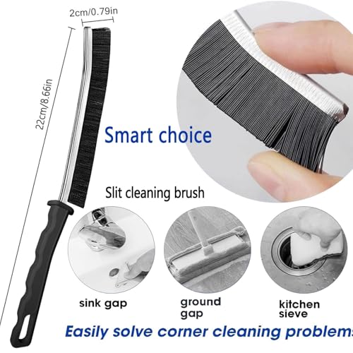 Crevice Cleaning Brush, Pack of 6, Hard Bristle Crevice Cleaning Brush, Shower Cleaner Brush, Bathroom Gap Cleaning Brush, Multifunctional Cleaning Tools, Gap Brush, Grout Brush for for Household Use - view 3