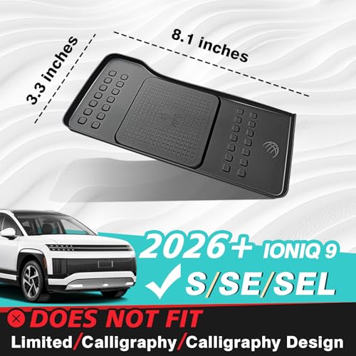 Wireless Charger Mat Non Slip for 2026+ Hyundai Ioniq 9 S SE SEL - view 2