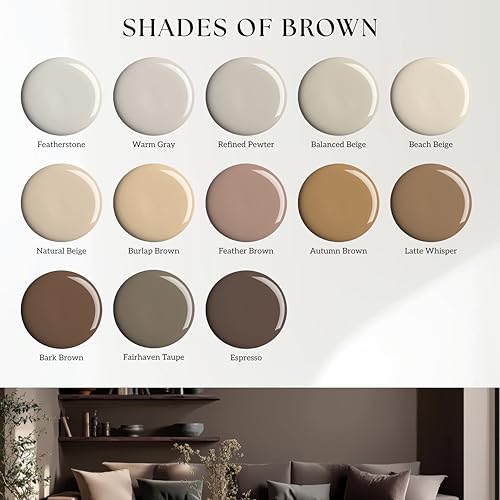Interior Paint & Primer, Flat (Posy Pink), 1 Gallon – Available in 50+ Colors, One-Coat Coverage, Excellent Hide, Low VOC, Low Odor, Washable Interior Paint - view 5