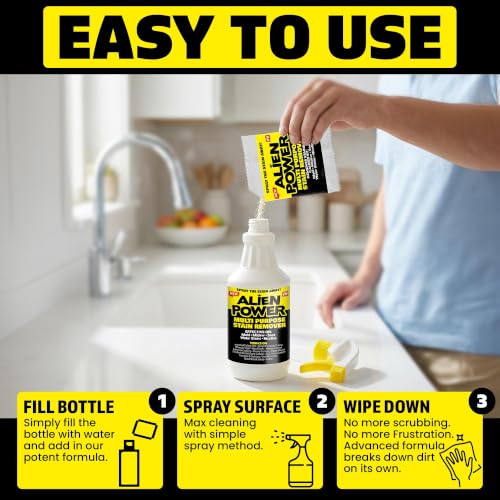 ALIEN POWER Mold and Mildew Stain Remover Spray for Shower, Walls, & Grout - view 5