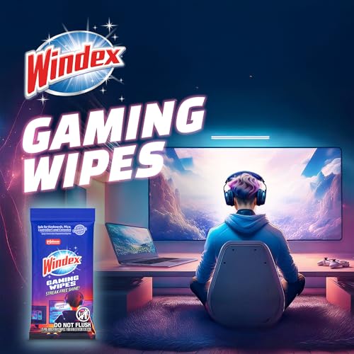 Gaming Cleaning Wipes, Pre-Moistened Wipes to Instantly Clean all Gaming Gear and Electronics, Resealable Packaging for a Freshness Lock, 25 count (Pack of 1) - view 6