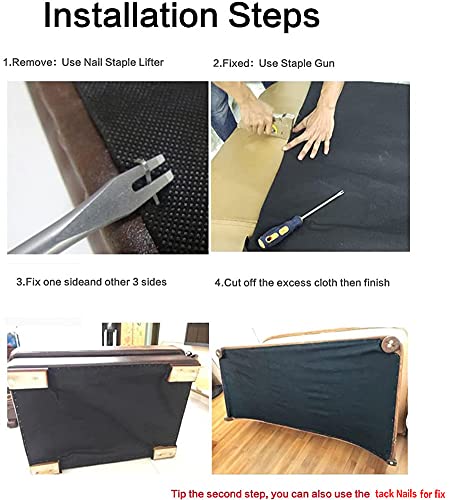 W 39inch by L 118inch Upholstery Cambric Dust Cover Fabric Replacement,Bottom Cloth Nonwoven Dust Cover for Chairs,Underside of Upholstered Furniture - view 6