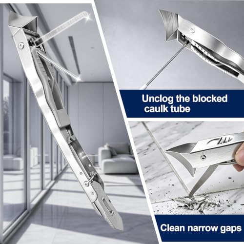 6 IN 1 Caulking tool,Stainless Steel caulk tool & silicone caulking tool - view 5