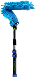 Ceiling Fan Duster with 3 Foot Pole, Bendable Microfiber Cleaner | Extends 1.5 to 4.5 Feet, 8-10 Foot Standing Reach, for Celiling Fans, Blinds, Shelves, Walls and More, Machine Washable