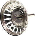 119146 8cm Sink Strainer with Easy Use Pivot 18 Drain Holes Genuine Replacement Stainless Steel