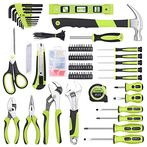 220-Piece Home Tool Set, Household Repairing Tool Kit, Green - view 3