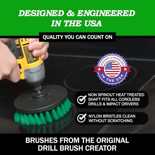 Kitchen Drill Brush Set - Air Fryer Cleaning Brush Set - Stove Cleaner Kit - view 3