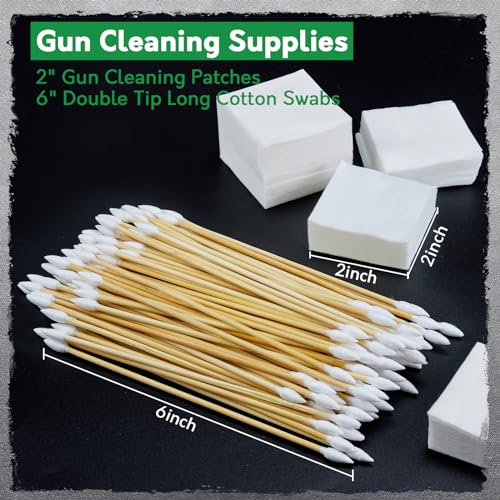 Gun Cleaning Kit - 2" Cleaning Patches and 6" Cotton Swabs - view 2