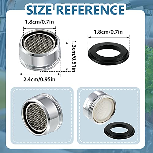 6 Pcs Faucet Aerator Replacement, Male Thread(S), 24 mm - view 2