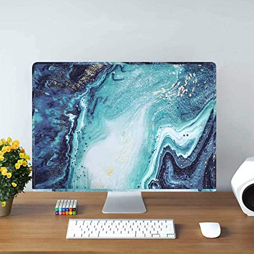 Monitor Dust Cover 22, 23, 24, 25 inch Anti-Static Dustproof, Marble - view 4
