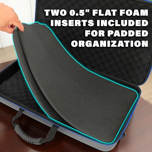 Portable Monitor Case for 15.6" to 24" Gaming Monitors or Laptops, Hard Shell EVA Screen Cover with Padded Foam, Fits Accessories for 15.6 to 17.3 Inch Screens (Gray) - view 6
