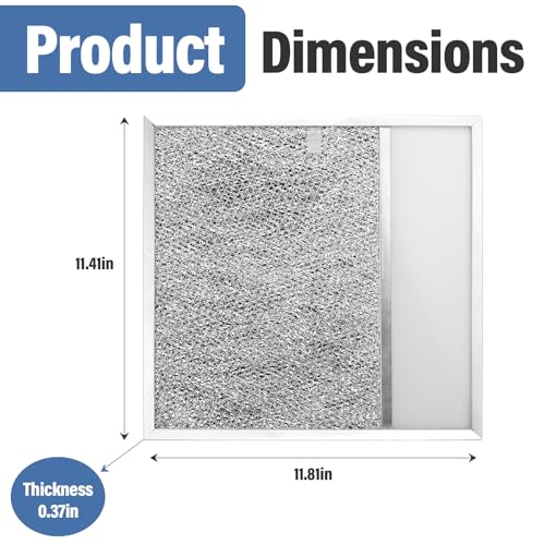 BP57 Range Hood Aluminum Grease Air Filter with Light Lens - view 2