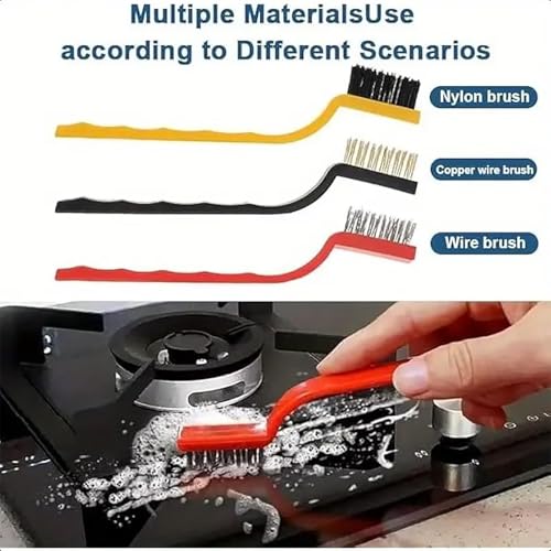 10PCS Crevice Cleaning Brush Set - Hard Bristle Crevice Cleaning Brush Tool, Multifunctional Gap Scrub Brush for Home, Bathroom, Kitchen, Window Track, Bathtub, Vehicle, Faucets, Bowl, Teapot, Cup Use - view 4