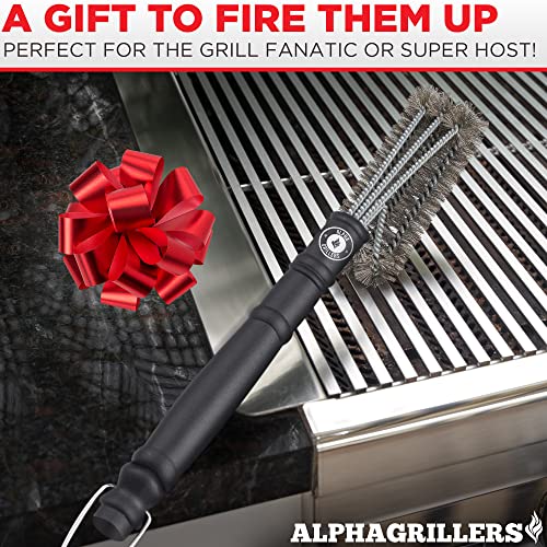 Grill Brush. Rust Proof Bbq Cleaning Scraper Accessories. Safe Stainless Steel Wire Bristle Grilling Cleaner Tools for Outdoor Barbecue Set, Incl Gas, Charcoal, Weber. Grill Brushes - view 6