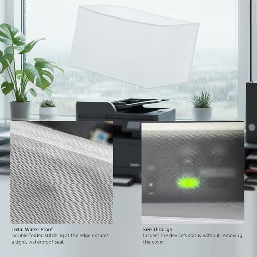 Printer Dust Cover See-Through Lightweight Waterproof Protective Case compatible with HP, EPSON,CANON, BROTHER, PIXMA -14W x12D x14H in - view 5