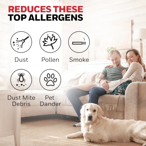 Allergen Plus 4-in-1 HEPA Air Purifier for Home, Up to 1718 Ft² Coverage for Large Rooms, Reduces Allergens, Pet Dander, Smoke & Odors, Air Quality Sensor with Auto Mode, White, HPA4300W - view 3