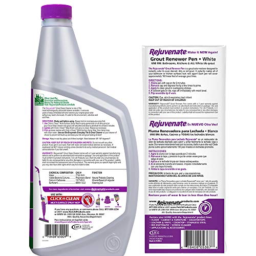Grout Deep Cleaner - Cleaning Formula Instantly Removes Years of Dirt Build-Up to Restore Grout to The Original Color (32oz) & White Grout Restorer Marker Pens - view 2