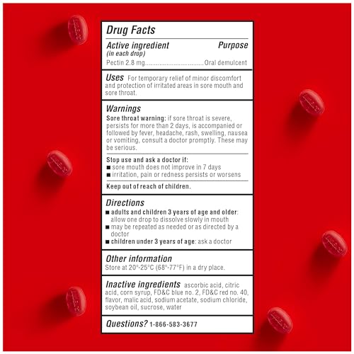 Sore Throat Relief Drops, Wild Cherry, 90 Count - view 6
