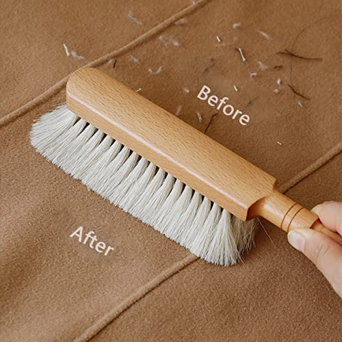 Horsehair Hand Broom Soft Bristles for Upholstery Couch Wood Handle 2 Pack - view 6