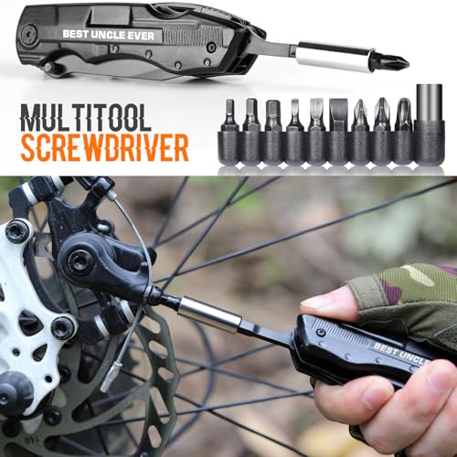 Uncle Gifts, ”BEST UNCLE EVER” Multitool Knife, Stocking Stuffers for Uncles, Uncles Birthday Gift, Best Uncle's Presents, Uncle Gifts from Niece Nephew, Uncle's Christmas Gift - view 5