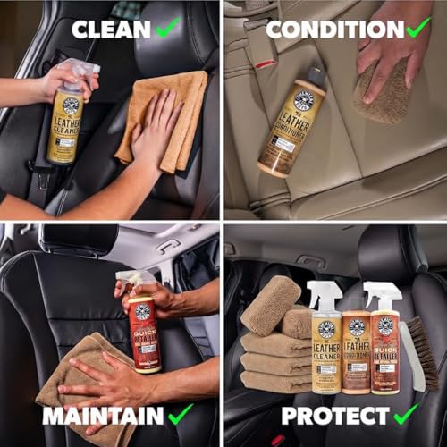 9-Piece Leather Cleaner & Conditioner Kit for Car Interiors - view 4