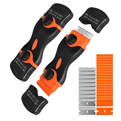 Razor Blade Scraper, 2 Pack Double Edge Razor Scraper Remover Tool