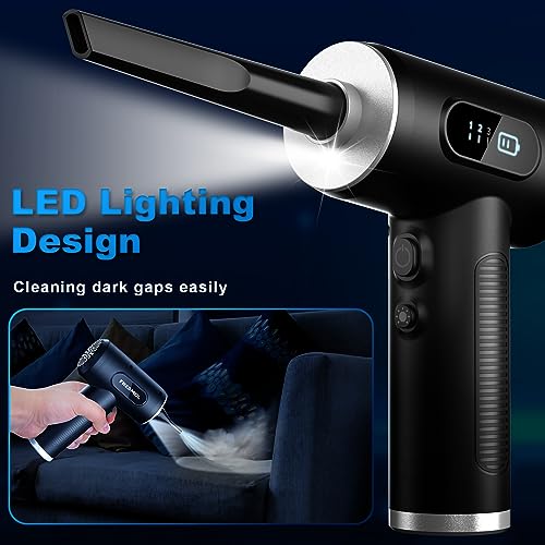 Compressed Air Duster, Rechargeable Cordless Electric Air Blower - view 3