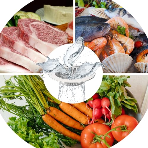 Kitchen Sink Strainer, Stainless Steel Sink Drain Strainer, 3 Pack - view 6