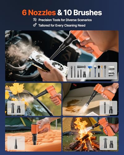 Compressed Air Duster, 130,000RPM Ultra-Powerful Electric Air Duster - view 5