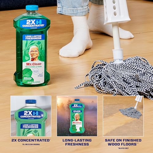All Purpose Cleaner, Floor Cleaner for Mopping Home, Bathroom, & Kitchen, Cleaning Liquid for Mop & Bucket, Cleaning Supplies, Multi-Surface Dilutable, Meadows & Rain, 41oz - view 2