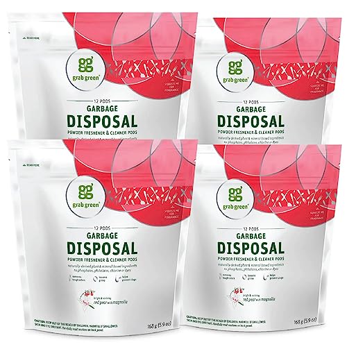 Garbage Disposal Cleaner, 48 Pods, Red Pear & Magnolia