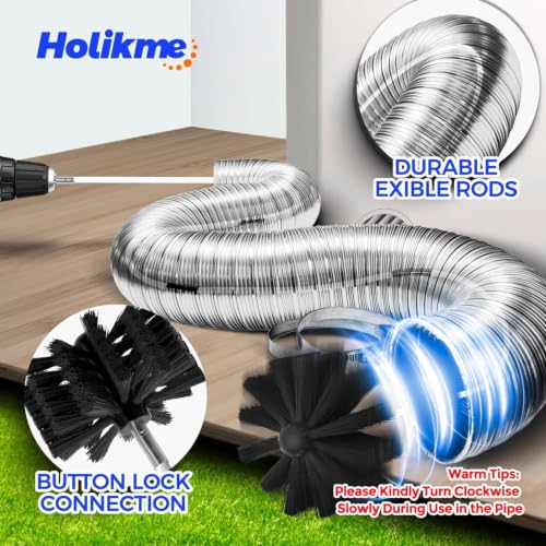 Dryer Vent Cleaner Kit - 35Ft Flexible Lint Brush for Deep Cleaning - view 2