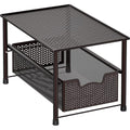 Stackable Under Sink Sliding Basket Drawer, Brown