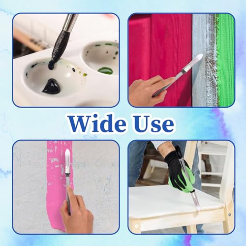 3 Pack Trim Paint Brush 0.37 Inch Trim Painting Tool for Baseboards - view 7