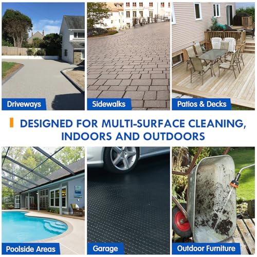 Wire Scrub Brush Head for EasyWring 1-Tank System, Stainless Steel Wire Bristle Scrubber Attachment for Concrete, Bathroom, Garage, Patio, Deck & Tough Stain Scrubbing, 1 Pack - view 6