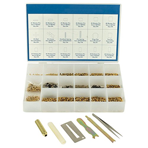 Kwikset Rekey Kit – 200-Piece Professional Lock Rekeying Set with Pins, Springs & Tools – Commercial-Grade DIY Locksmith Kit for Home, Rental & Business Locks