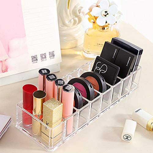 Clear Acrylic Compact Makeup Organizer Blush Eyeshadow Powder Vanity Holder (Pack of 3) - view 4