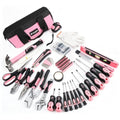 218-Piece Pink Home Tool Kit with Storage Bag for DIY