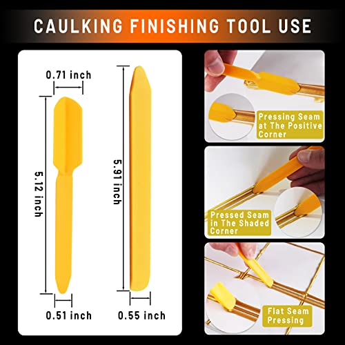 Caulking Tool Kit Stainless Steel Grout Removal Tool,4 in 1 Tile Caulk Tool - view 6