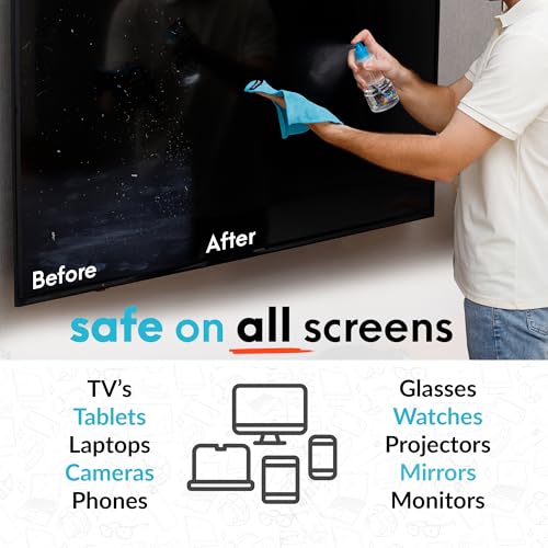 Pixel Perfect | 10oz | Screen Cleaner Kit, for TV, Laptops, Computers, Monitors, Phones, Tablets | 300ml Cleaning Kit, Premium Natural Spray - view 2