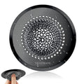 Sink Drain Strainer, Reversible Chain Mesh Kitchen Sink Drain Strainer, Easy Clean 304 Stainless Steel Sink Strainer for Food Catcher Garbage Disposal, Black