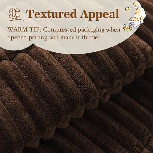 Couch Covers for Dogs, Sofa Cover for 3 Cushion Sofa, Chococlate - view 2