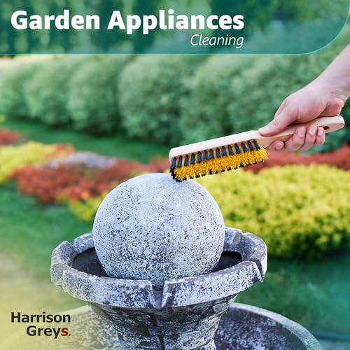Carpet Cleaning Brush, Scrub Brush with Handle for Floor Mats, Rug Brush, Heavy Duty Carpet Cleaner Brush, Nylon Upholstery Brush for Indoor and Outdoor, Stiff Bristle Car Carpet Brush, Yellow - view 5