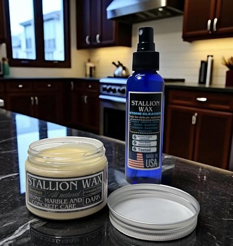 Marble & Granite Cleaner and Polish Kit – Enhances Dark Countertops | 4in1 Set Stone-Safe Care and Streak Free Shine for Black Marble, Granite, Quartz, Quartzite, Soapstone and Natural Stone Surfaces - view 5