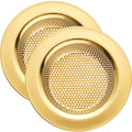 Kitchen Sink Strainer Stainless Steel, Kitchen Sink Drain Strainer, Gold Sink Strainers for Kitchen Sinks with Large Wide Rim 4.5" Diameter (2 PCS)